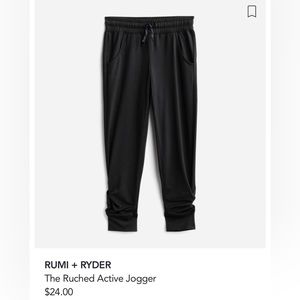 Rumi + Ryder Ruched Active Joggers